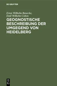 Geognostische Beschreibung der Umgegend von Heidelberg_cover