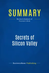 Summary: Secrets of Silicon Valley_cover