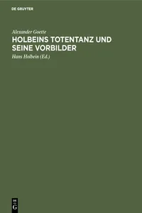 Holbeins Totentanz und seine Vorbilder_cover