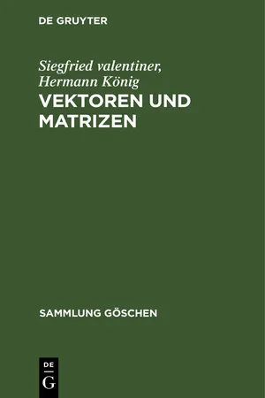 Vektoren und Matrizen