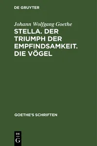 [Stella. Der Triumph der Empfindsamkeit. Die Vögel]_cover