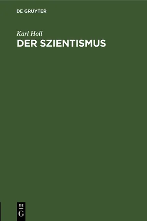 Der Szientismus