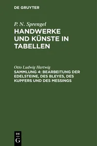 Bearbeitung der Edelsteine, des Bleyes, des Kupfers und des Meßings_cover