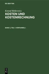 Verfahren, I_cover