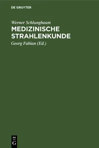 Medizinische Strahlenkunde_cover