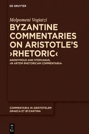 Byzantine Commentaries on Aristotle's ›Rhetoric‹