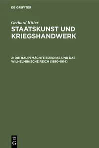 Die Hauptmächte Europas und das wilhelminische Reich_cover