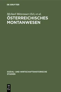 Österreichisches Montanwesen_cover