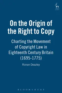 On the Origin of the Right to Copy