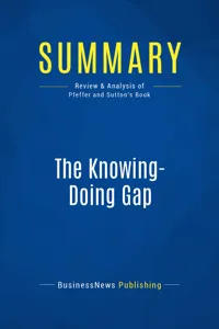 Summary: The Knowing-Doing Gap_cover