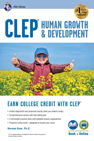 CLEP Human Growth & Development, 10th Ed., Book + Online