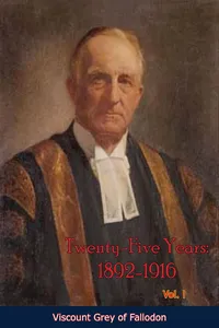 Twenty-Five Years: 1892-1916 - Vol. I_cover