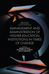 Management and Administration of Higher Education Institutions in Times of Change_cover