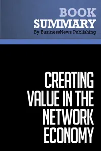 Summary: Creating Value in the Network Economy_cover