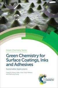 Green Chemistry for Surface Coatings, Inks and Adhesives_cover