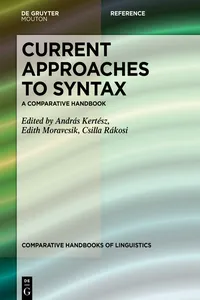 Current Approaches to Syntax_cover