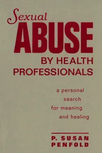 Sexual Abuse By Health Professionals_cover