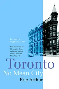 Toronto, No Mean City_cover