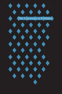 The University as Publisher_cover