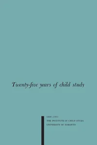 Twenty-five Years of Child Study_cover