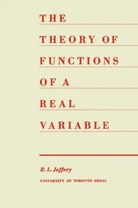 The Theory of Functions of a Real Variable_cover