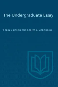 The Undergraduate Essay_cover