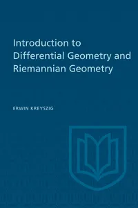 Introduction to Differential Geometry and Riemannian Geometry_cover