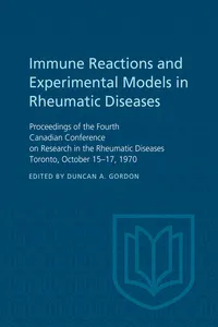 Immune Reactions and Experimental Models in Rheumatic Diseases_cover