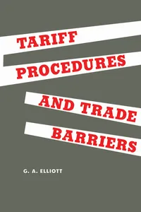 Tariff Procedures and Trade Barriers_cover