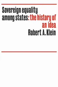 Sovereign equality among states_cover