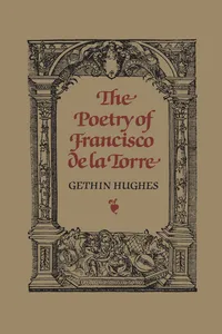 The Poetry of Francisco de la Torre_cover