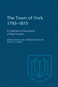 The Town of York 1793-1815_cover