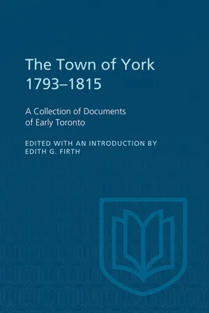 The Town of York 1793-1815