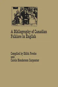 A Bibliography of Canadian Folklore in English_cover