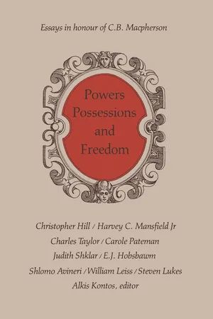 Powers, Possessions and Freedom