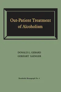 Out-Patient Treatment of Alcoholism_cover