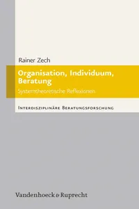 Organisation, Individuum, Beratung_cover