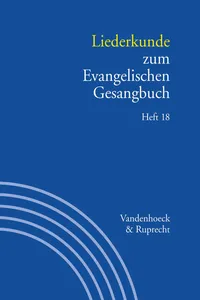 Liederkunde zum Evangelischen Gesangbuch. Heft 18_cover