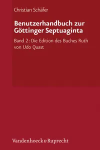 Benutzerhandbuch zur Göttinger Septuaginta_cover