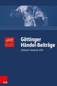 Göttinger Händel-Beiträge, Band 17_cover