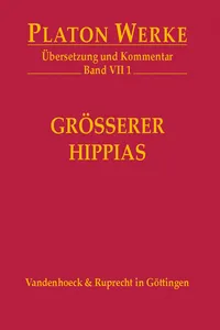 VII 1 Größerer Hippias_cover
