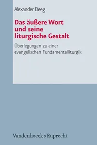 Das äußere Wort und seine liturgische Gestalt_cover
