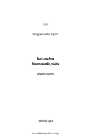 Seneca, Epistulae morales