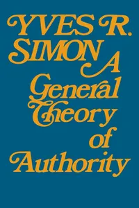General Theory of Authority, A_cover