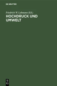 Hochdruck und Umwelt_cover