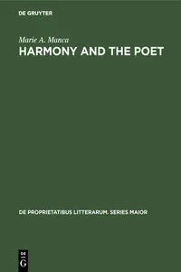 Harmony and the poet_cover