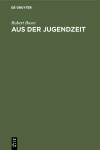 Aus der Jugendzeit_cover