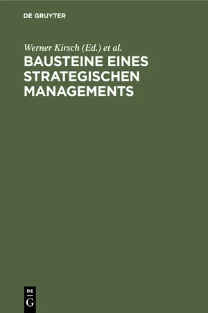 Bausteine eines Strategischen Managements