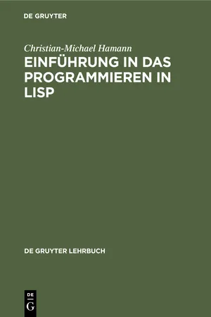 Einführung in das Programmieren in LISP