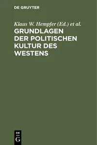 Grundlagen der politischen Kultur des Westens_cover